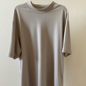 Men’s PGA Tour golf shirt beige size large, lightly used